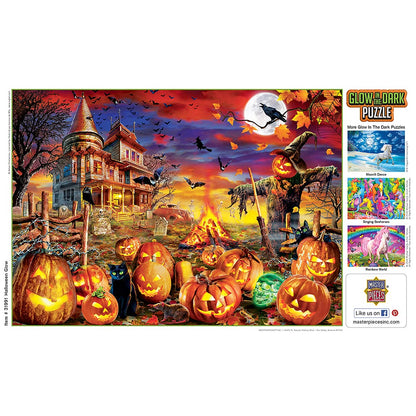 Puzzle de 500 pièces phosphorescent Halloween MasterPieces - All Hallow's Eve - 38 cm x 53 cm