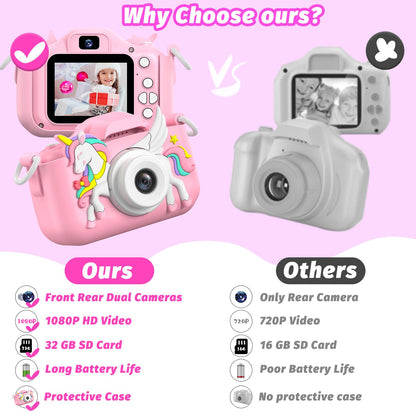 Masterbee Children's Camera Toys for Girls & Boys, 3-12 Years - 1080P HD Video Kids Digital Camera - Perfect for Christmas & Birthday Gifts 🍁 All In One Marketplace Canada