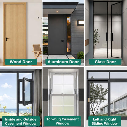 Weather Stripping Door Seal, 196 inch Wedge Seal Strip for Windows, PU Foam Tape Seals, Soundproofing, Insulation Strip for Winter, Door Gap Filler for Door Frame- White 🍁 All In One Marketplace Canada