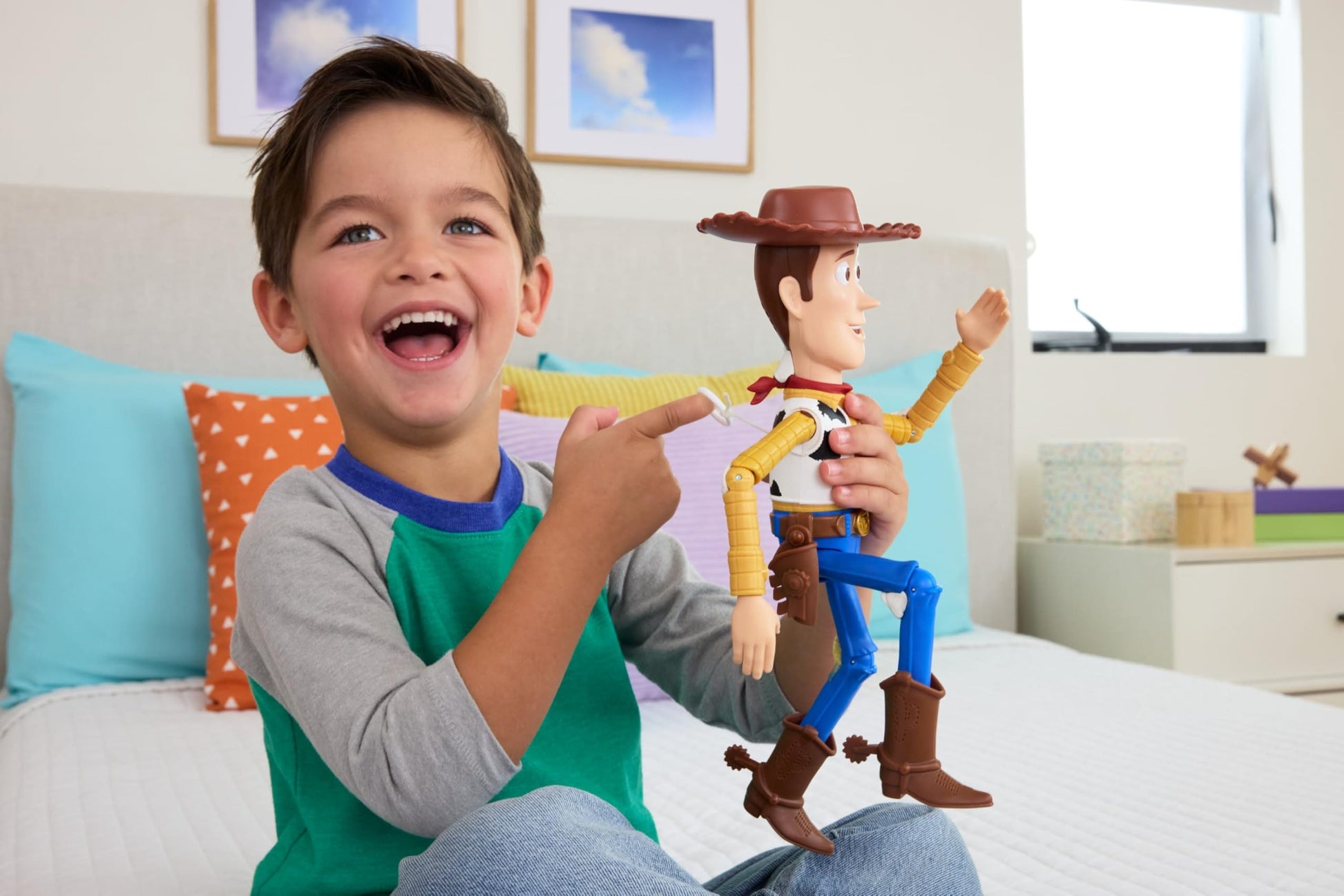 Mattel Disney and Pixar Toy Story 5 Running Woody 12 Inch Action Figure with 50 Plus Movie Phrases and Sounds, Movie-Accurate Mattel