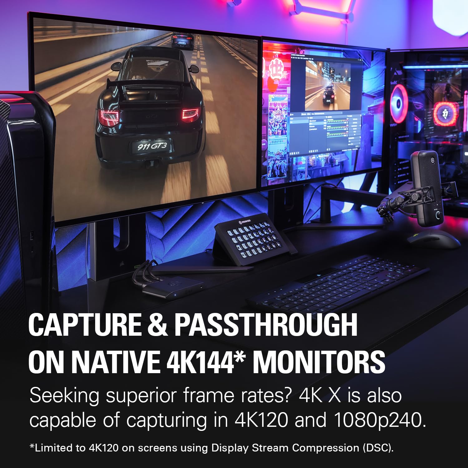 Elgato 4K X Capture Card, HDMI 2.1, 4K144 Ultra-Low Latency Elgato