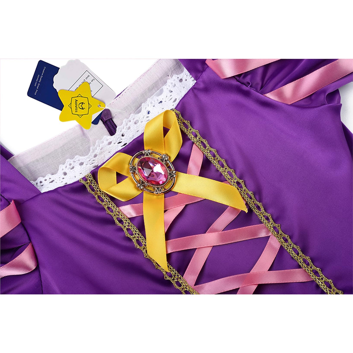 Aoiviss Princess Costume for Girls Puff Sleeves Princess Dress Up Outfit 🍁 All In One Marketplace Canada