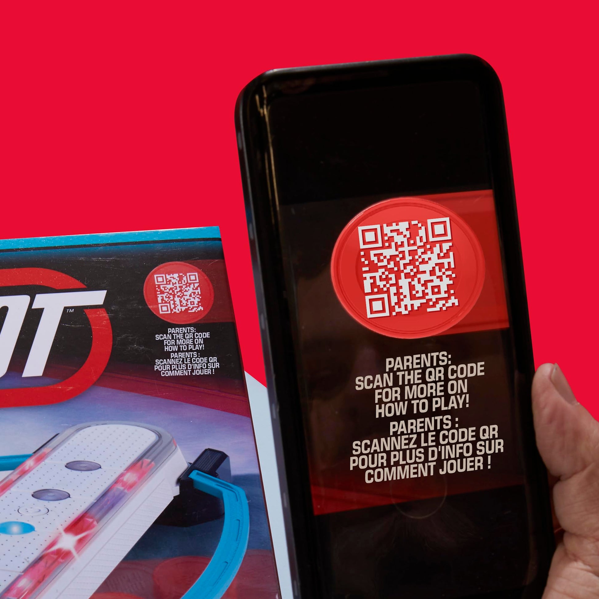 Hypershot Electronic Tabletop Hockey Game | 5 Games in 1 | Music, Lights, and Sounds | Ages 8 and Up | for 1 to 2 Players | Kids Board Games (English & French) Hasbro