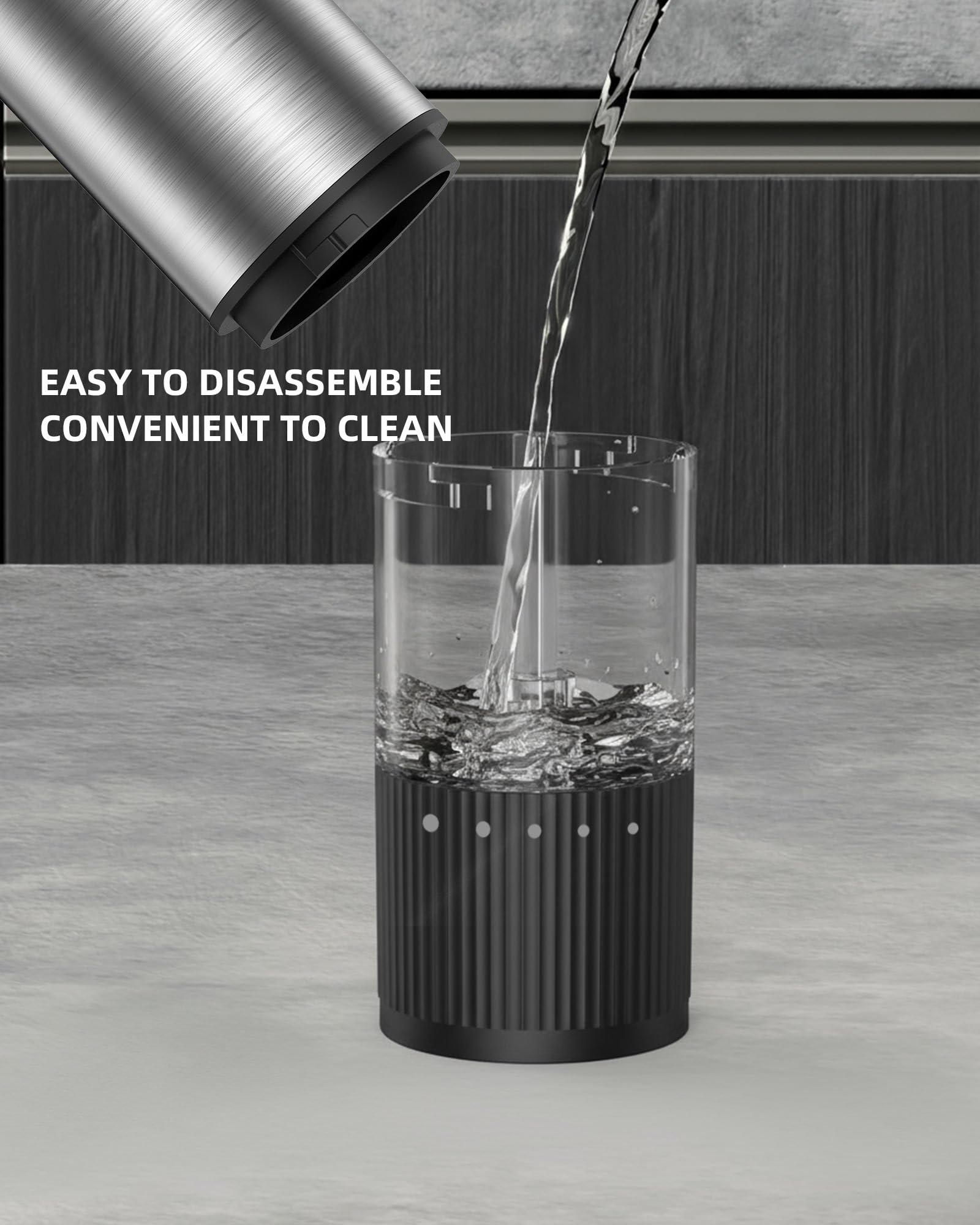 Salt and Pepper Grinder Set, Automatic Salt and Pepper Grinder, USB-C Rechargeable with 5 Adjustable Coarseness, One Hand Operation - Available at All In One Marketplace Canada