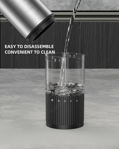 Salt and Pepper Grinder Set, Automatic Salt and Pepper Grinder, USB-C Rechargeable with 5 Adjustable Coarseness, One Hand Operation - Available at All In One Marketplace Canada