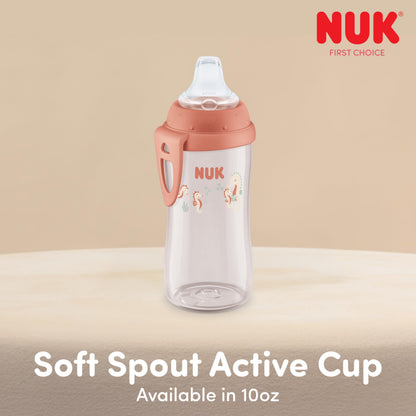 NUK Active Sippy Cup, Disney's Cars, Lightning McQueen, 10 oz (300 mL), 2 Pack, BPA-Free, Spill-Proof, Transition Cup - Available at All In One Marketplace Canada