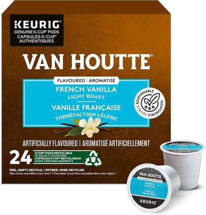 Van Houtte French Vanilla K-Cup Coffee Pods - 24 Count for Keurig Brewers
