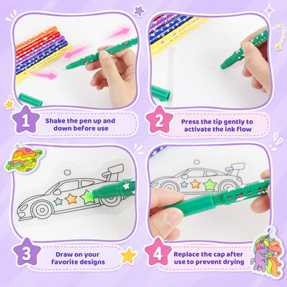 185pcs Shrinky Dink Sheets for Kids, 12 Glow in the Dark Shrink Paper Kit 🍁 All In One Marketplace Canada