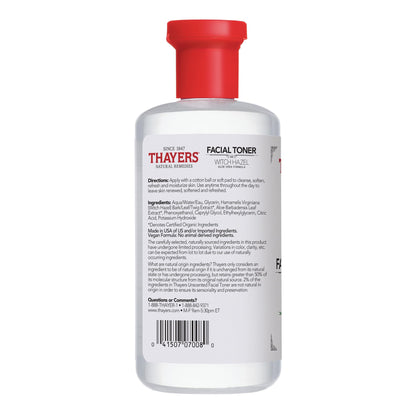Thayers Witch Hazel Face Toner, Unscented, With Aloe Vera And Glycerin, Glass Skin, Reduces Pores, Smoothes Texture, 8 Hour Hydration, Suitable For Sensitive Skin Types, 355ml