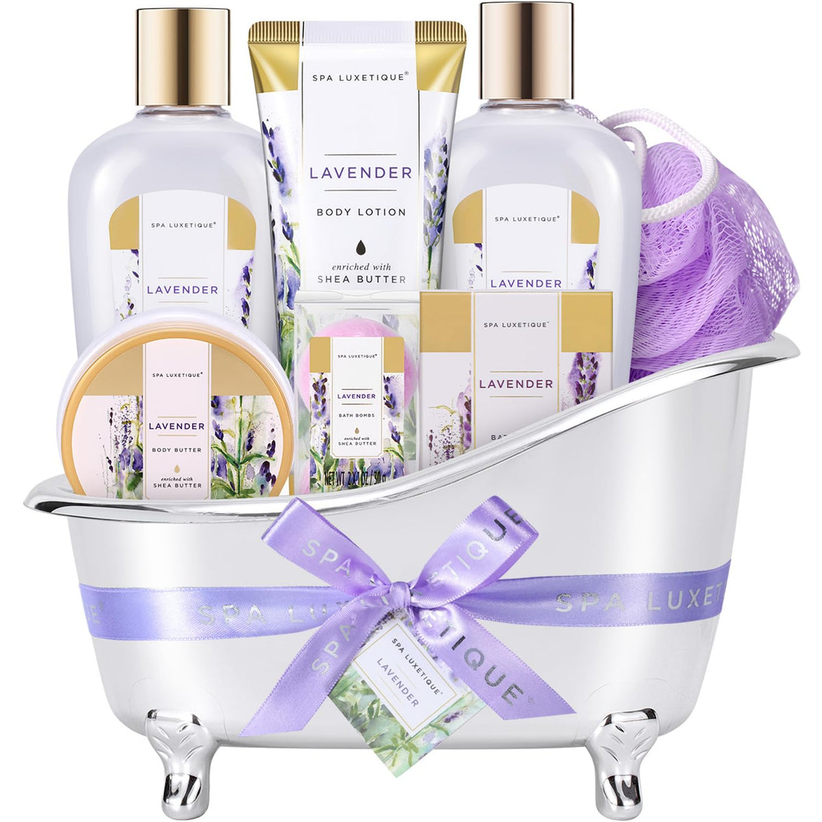 Gifts for Women Spa Luxetique Spa Gift Baskets for Women 8pcs Lavender Set 🍁 All In One Marketplace Canada