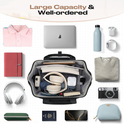 Maelstrom 15.6-17.3" Laptop Backpack with Lunch Box, Work Bag for Women Men
