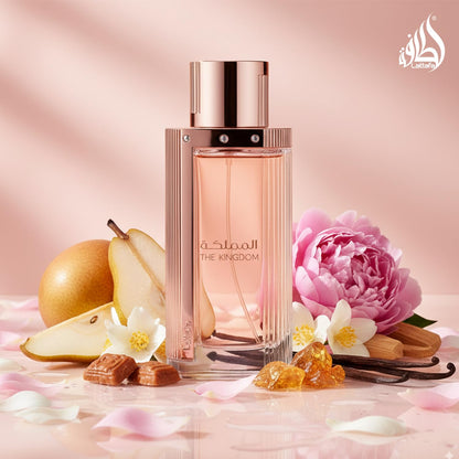 Lattafa The Kingdom for Women Eau de Parfum Spray, 3.4 Ounce