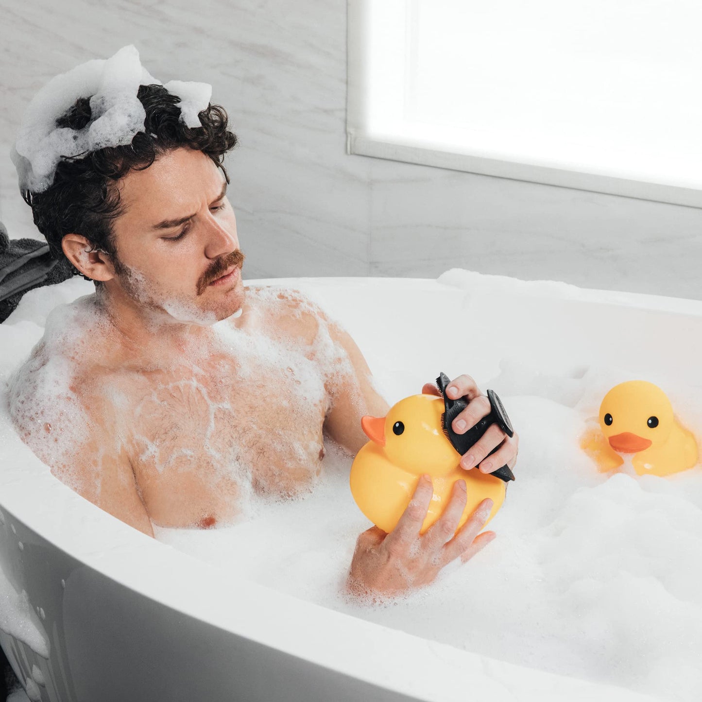 MANSCAPED® The Body Buffer Premium Silicone Scrubber for Nourishing, Cleaning & Exfoliating Your Skin - Lather Boosting Bristles with Ergonomic No-Slip Handle, Long-Lasting & Easy to Clean (1-Pack) - Available at All In One Marketplace Canada