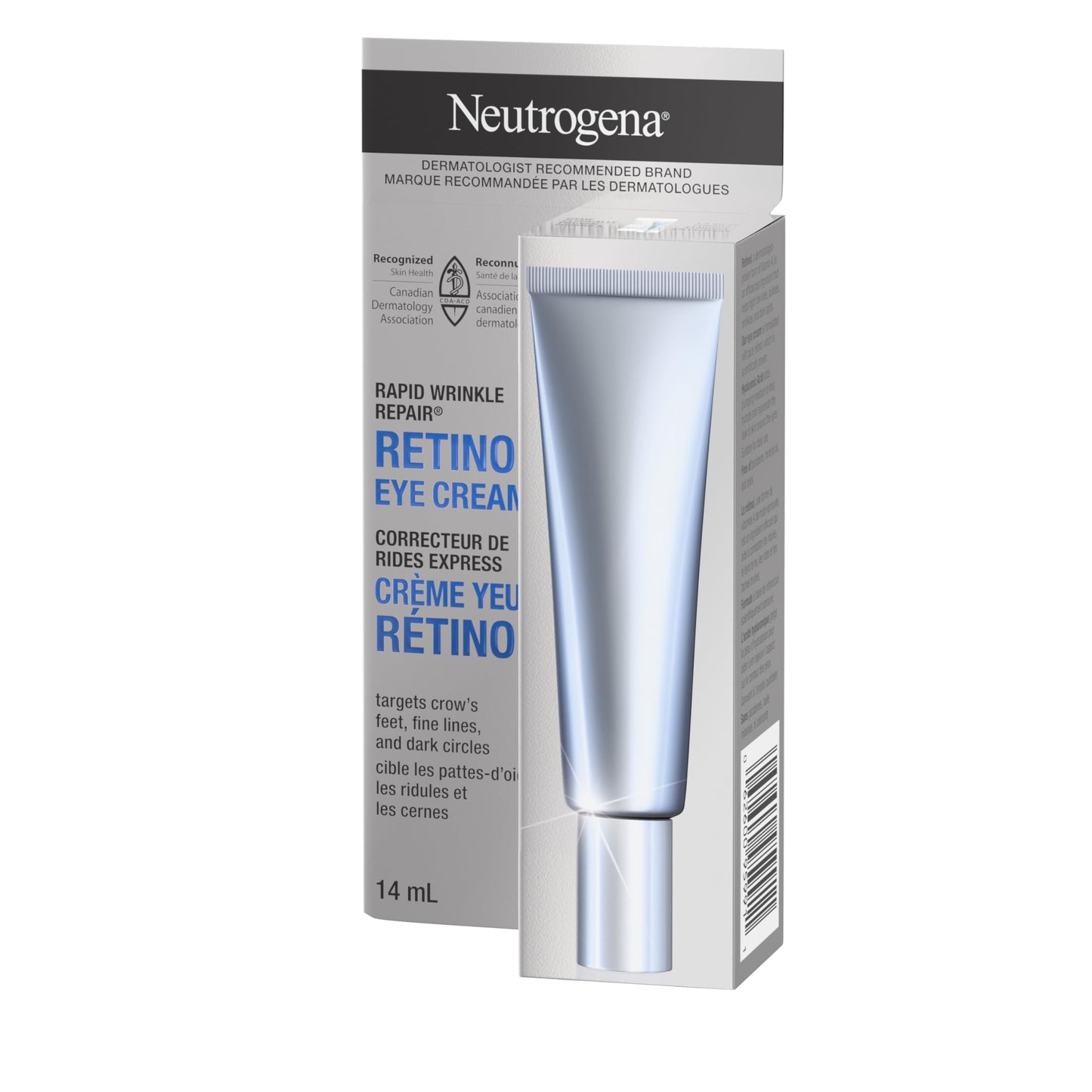 Neutrogena Rapid Wrinkle Repair Regenerating Cream - Retinol Face & Eye Moisturizer - Hyaluronic Acid Serum - 14 mL Neutrogena