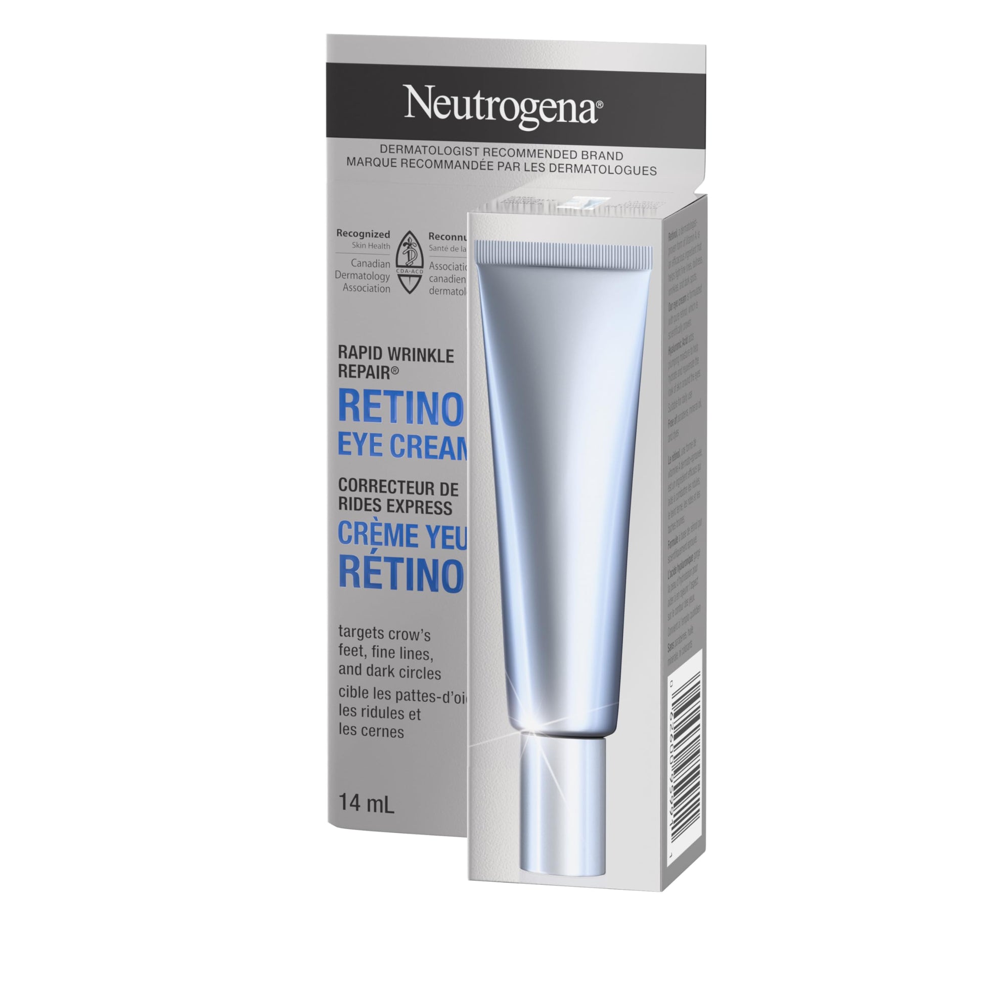Neutrogena Rapid Wrinkle Repair Regenerating Cream - Retinol Face & Eye Moisturizer - Hyaluronic Acid Serum - 14 mL Neutrogena