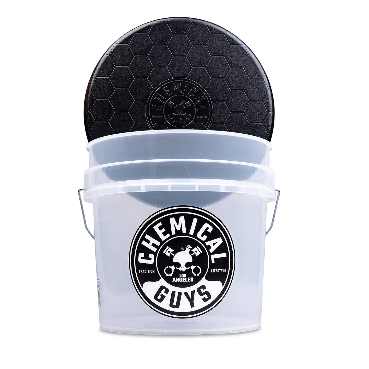 Chemical Guys Heavy Duty Ultra Clear Detailing Bucket (4.5 Gal) and Bucket Lid (for Car Wash, Boat, Truck, RV, Fishing & More) 🍁 All In One Marketplace Canada