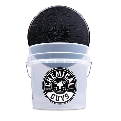 Chemical Guys Heavy Duty Ultra Clear Detailing Bucket (4.5 Gal) and Bucket Lid (for Car Wash, Boat, Truck, RV, Fishing & More) 🍁 All In One Marketplace Canada