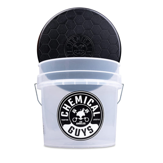 Chemical Guys Heavy Duty Ultra Clear Detailing Bucket (4.5 Gal) and Bucket Lid (for Car Wash, Boat, Truck, RV, Fishing & More) 🍁 All In One Marketplace Canada Chemical Guys