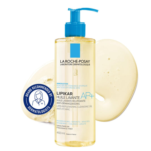 La Roche-Posay Cleansing Body Oil with Shea Butter, Lipikar AP+ Anti-Itch Fragrance-Free Shower Cleansing Oil for Very Dry, Sensitive & Eczema Prone Skin, Provides 24H Hydration, 400mL - Available at All In One Marketplace Canada