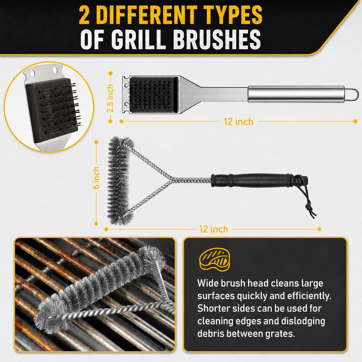 34Pcs BBQ Grill Accessories Tools Set, 16 Inches Stainless Steel Grilling Tools with Carry Bag, Thermometer, Grill Mats for Camping/Backyard Barbecue, Grill Tools Set for Men Women - Available at All In One Marketplace Canada