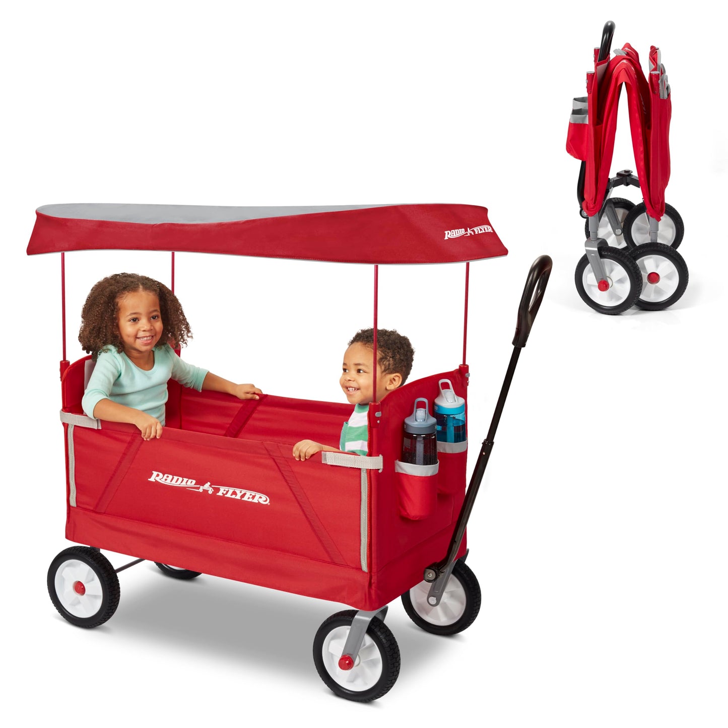 3 In 1 Off-Road EZ Fold Wagon with Canopy Radio Flyer