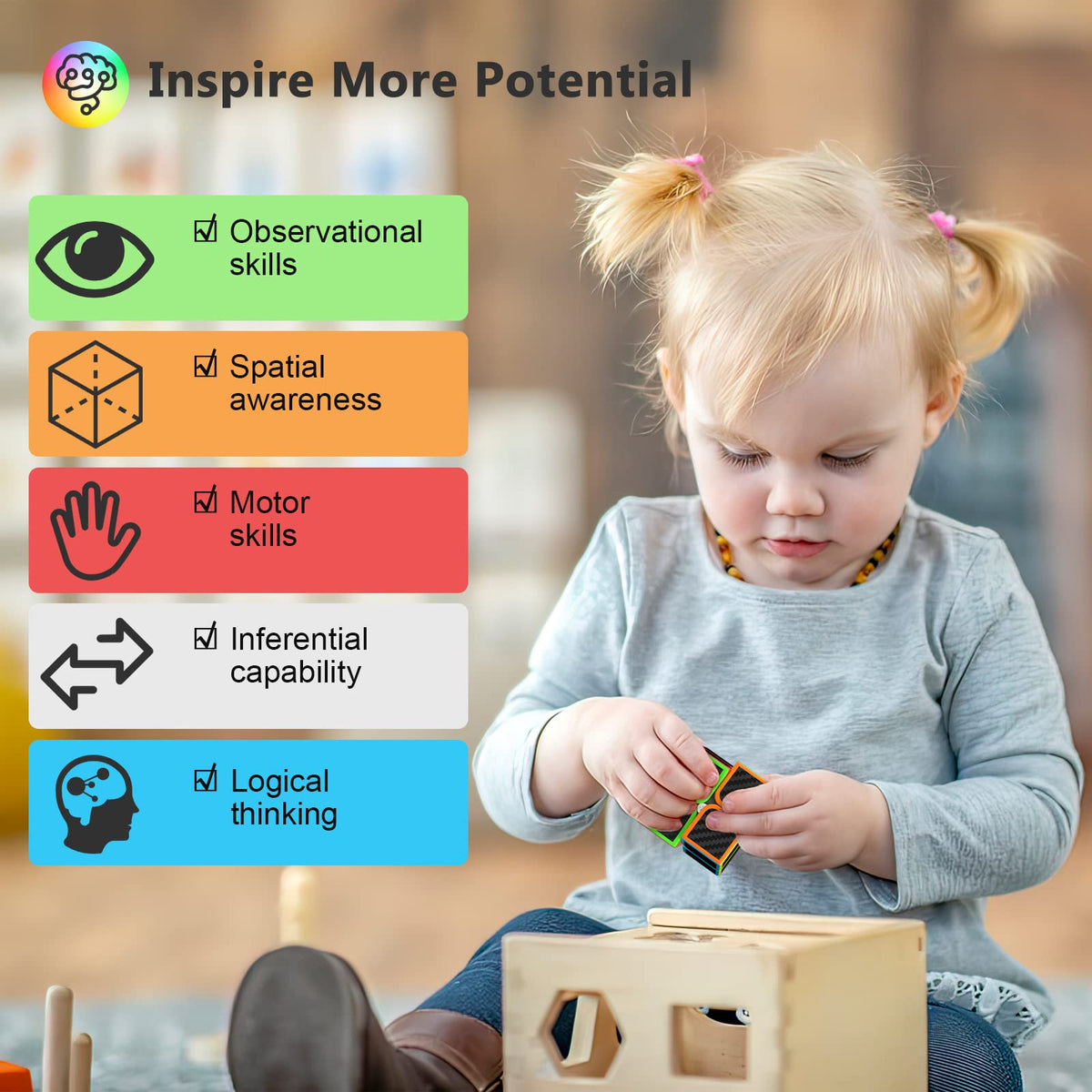 Vdealen Speed Cube Set, Puzzle Cube Bundle of 2x2x2 3x3x3 4x4x4 Pyramid Magic Cube Set, Birthday Party Christmas Stocking Stuffers Gift for Kids Teens Adults(Carbon Fiber Sticker) 🍁 All In One Marketplace Canada