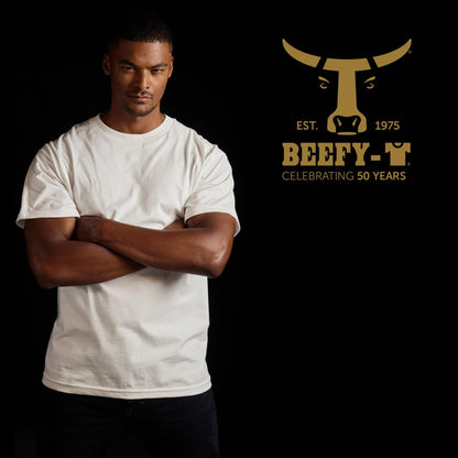 Hanes Size Men's Beefy Short Sleeve Tee Value Pack (2-Pack), Black, X-Large/Tall