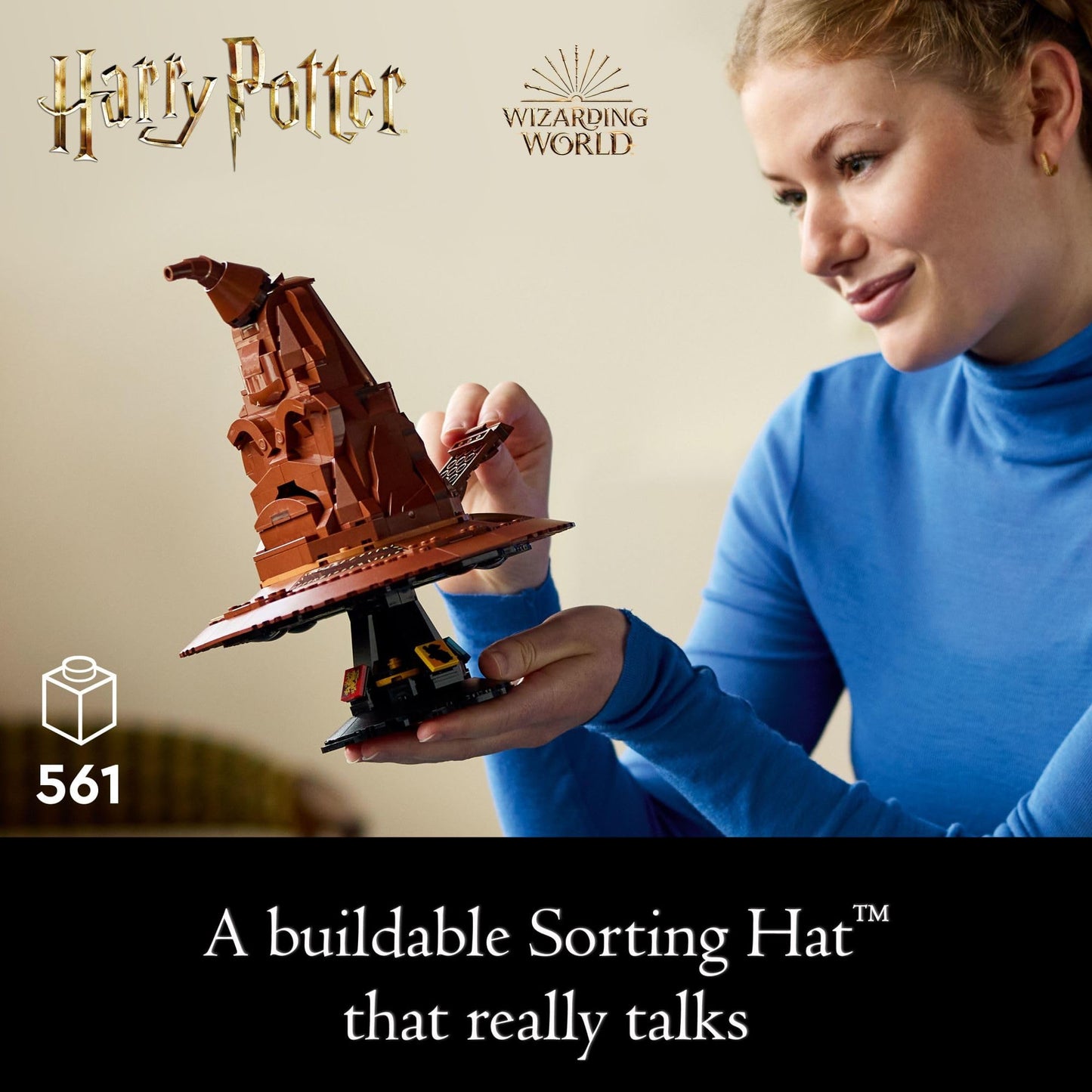 LEGO Harry Potter Talking Sorting Hat W/ 31 Voices - Harry Potter Building Set - Gift Idea for Adults, Women & Men, 18+ - 76429 LEGO
