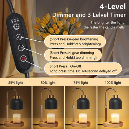 WUEAOA Candle Warmer Lamp with Timer & Dimmer, Height Adjustable 🍁 All In One Marketplace Canada
