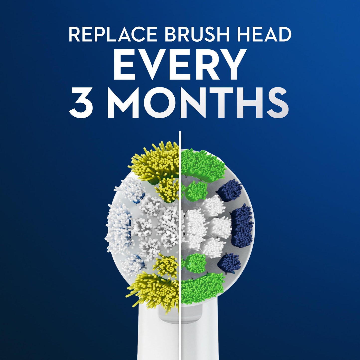 Oral-B Precision Clean Electric Toothbrush Replacement Brush Heads Refill, White, 3 Count