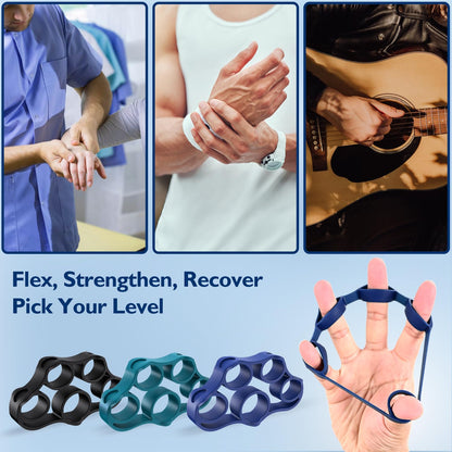 FitBeast Hand Grip Strengthener, Finger Exerciser, Forearm Strengthener Kit - 9 Pack, Targeted Hand & Forearm Strength, Relief & Recovery Kit - Available at All In One Marketplace Canada