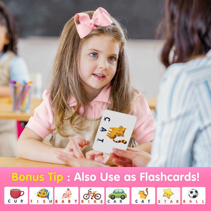 HahaGift Educational Toys for 2-5 Year Old Girl Gifts, Matching Letter Learning Games Activities, Christmas Birthday Gift for Toddler Kids Age 2 3 4 5 Year Olds Girls 🍁 All In One Marketplace Canada