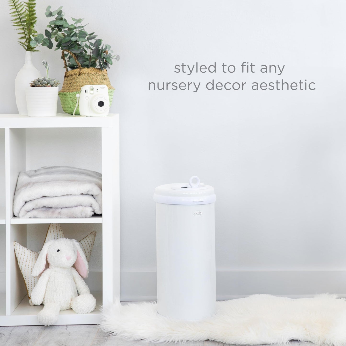 Ubbi Steel Diaper Pail, White, 2.34 ounces 🍁 All In One Marketplace Canada