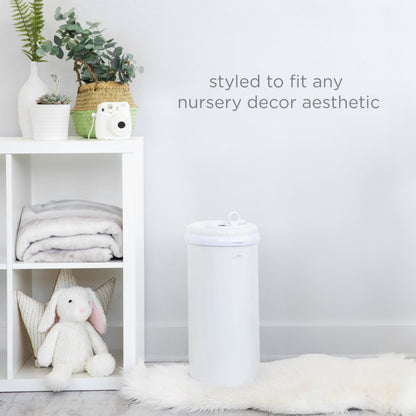 Ubbi Steel Diaper Pail, White, 2.34 ounces 🍁 All In One Marketplace Canada