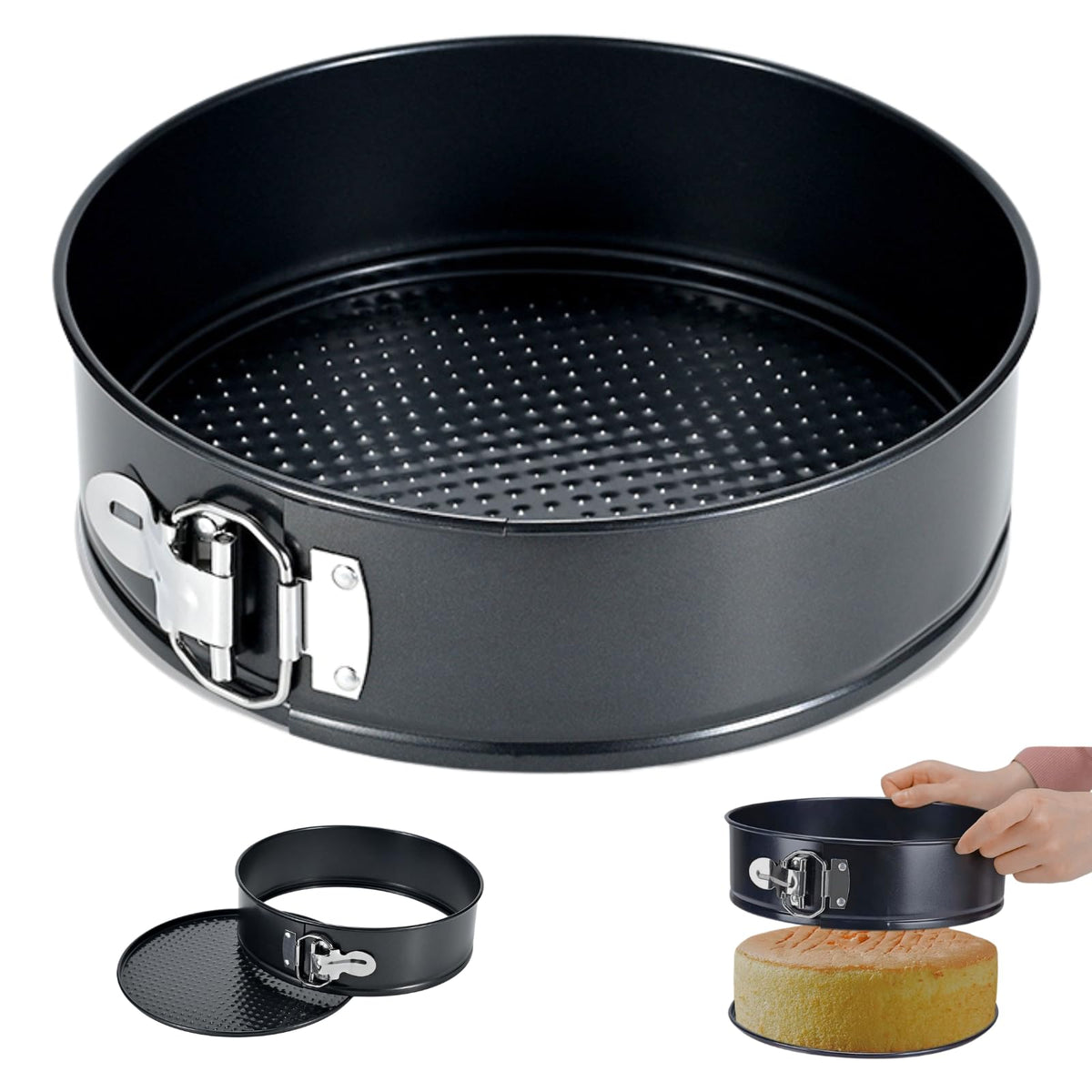 ELEBOX 9 inch Cheesecake Pan Springform Cake Pan, Non-Stick Baking Pan with Leakproof Design and Removable Bottom, Round Cake Tin Baking Mold for Birthday Cakes 🍁 All In One Marketplace Canada