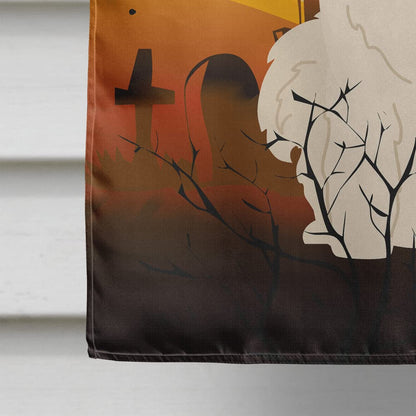 Caroline's Treasures BB4296CHF Halloween Samoyed Flag Canvas House Size, Large, Multicolor