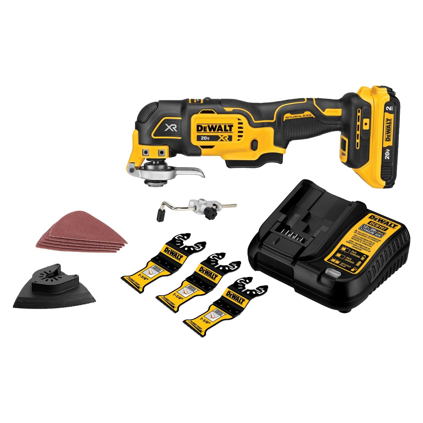 DEWALT 20V MAX XR Oscillating Multi-Tool Kit, Variable Speed (DCS356D1) DEWALT