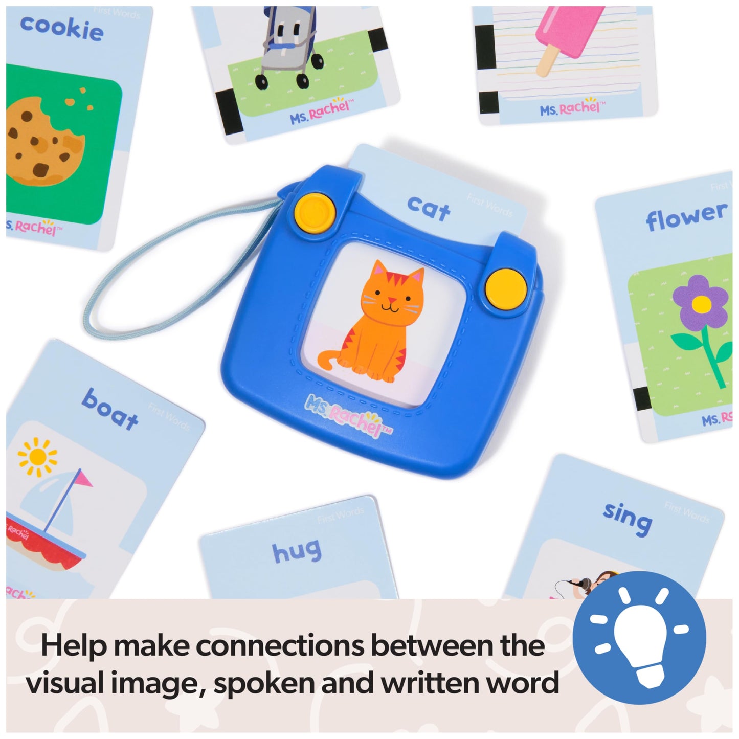 Ms. Rachel First Words Flash Cards, Electronic Card Reader, 100 Words 🍁 All In One Marketplace Canada
