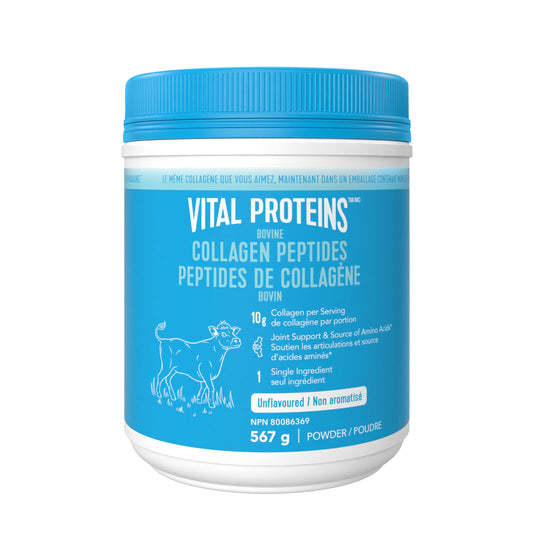 VITAL PROTEINS Bovine Collagen Peptides Powder, Helps Form Collagen And Reduce Joint Pain Associated With Osteoarthritis, Source Of Amino Acids, No Added Sugar, No Artificial Colours Or Flavours, 567 g