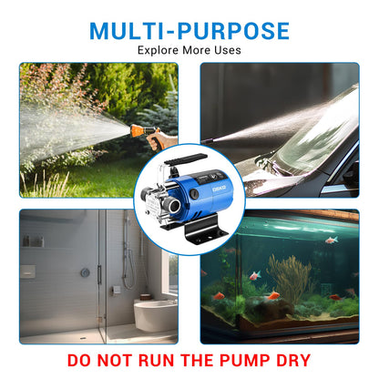 Water Transfer Pump: DEKOPRO Transfer Pump Electric Water Pump Utility Pump Rain Barrel Garden Hose Pump 115V - Available at All In One Marketplace Canada
