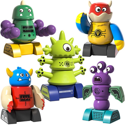 BLmukce Magnetic Robot Toy for Kids 3-5, 35 PCS STEM Educational Playset with Storage Box, DIY Stacking Monster Robots, Toddler Creative Building Toys Gift for Boys Girls (Christmas Birthday) 🍁 All In One Marketplace Canada