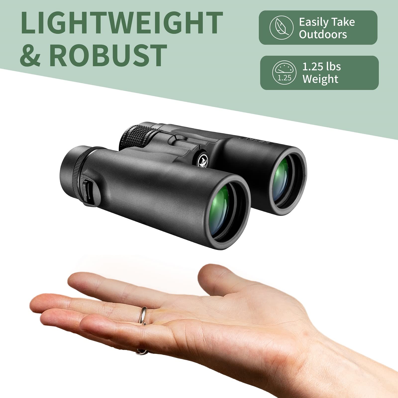 Gosky 10x42 HD Roof Prism Binoculars for Adults with Phone Adapter & Tripod Gosky