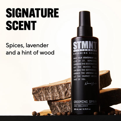 STMNT Grooming Goods Grooming Spray, 6.7 oz | Natural Finish | Thicker Hair Feel | Non-Sticky STMNT