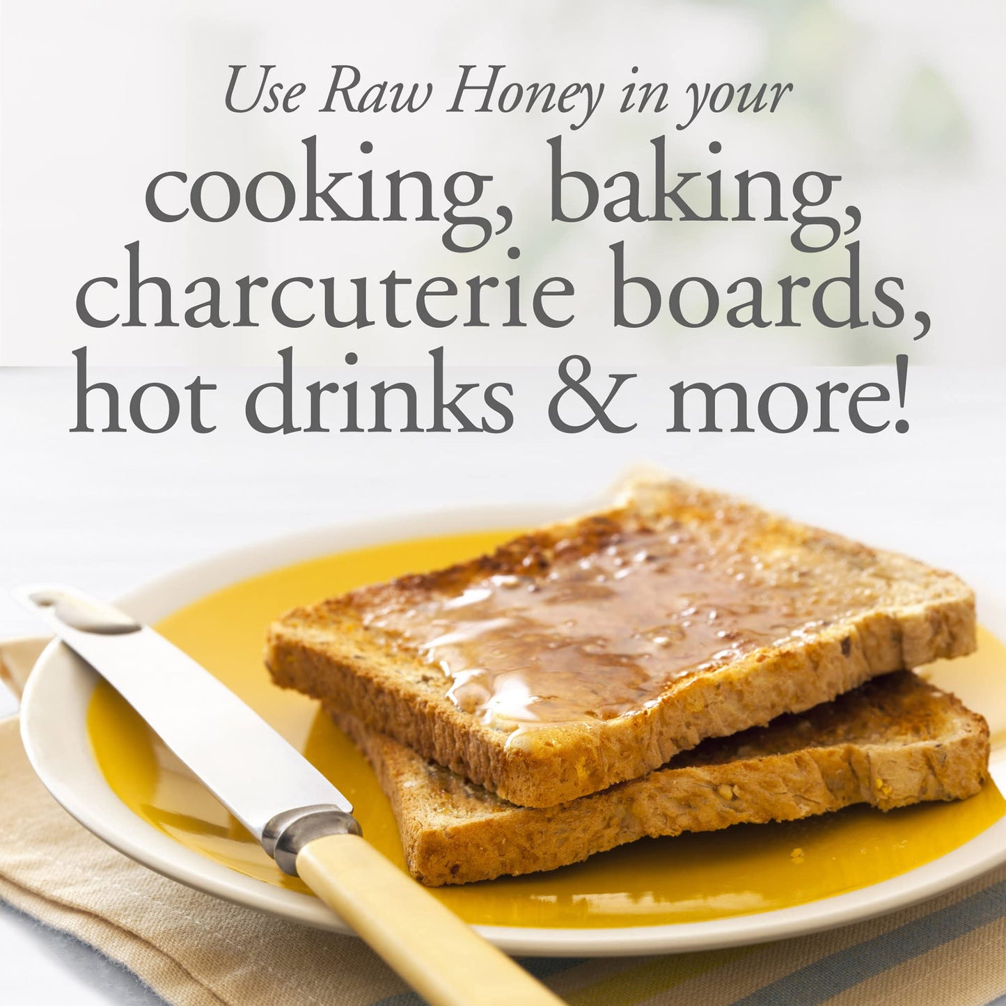 Dutchman's Gold Raw Honey | 100% Canadian Unpasteurized & Cold-Processed | Naturally Creamy & Spreadable | Contains Bee Pollen, Royal Jelly & Beeswax | 1 kg