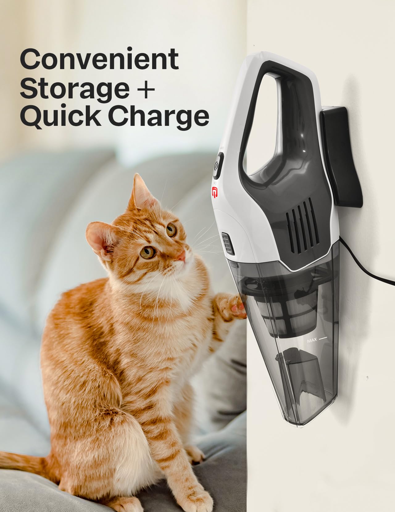 Handheld Vacuum Cleaner, Powerful Suction Portable Lightweight Hand Held Vacuum Cordless with 25-30Mins Long Runtime Rechargeable Battery Quick Charge for Home, Car, Carpet Stairs, Pet Hair Cleaning - Available at All In One Marketplace Canada