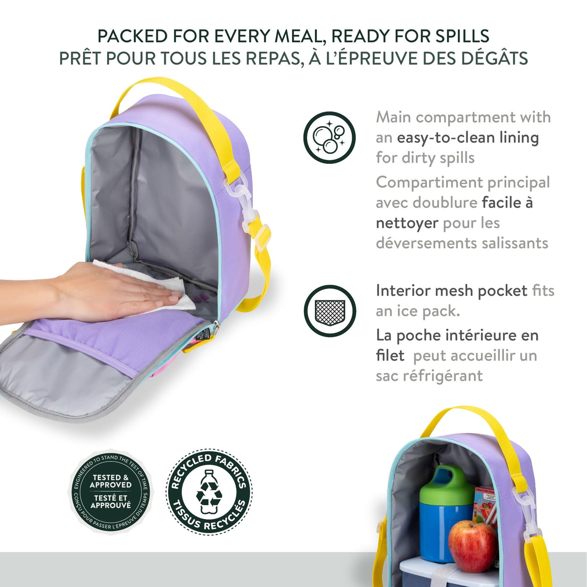 Roots Kids 2-Piece Matching Set, 22.5L Backpack and 7L Lunch Bag