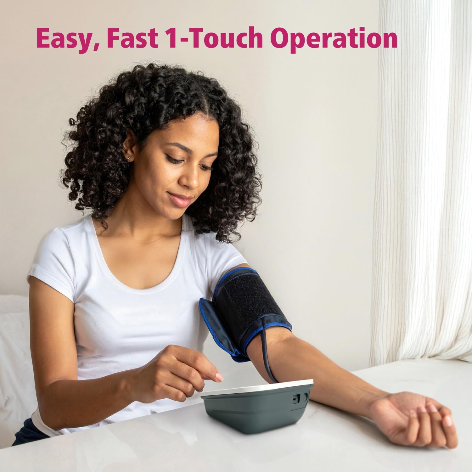 Physio Logic Essentia+ Clinically Accurate, Affordable Blood Pressure Monitor for Home Use, Easy 1-Touch Operation, Premium XL Display, 2-User, 120 Readings, Wide Cuff (22–42 cm), Compact Carry Case - Available at All In One Marketplace Canada