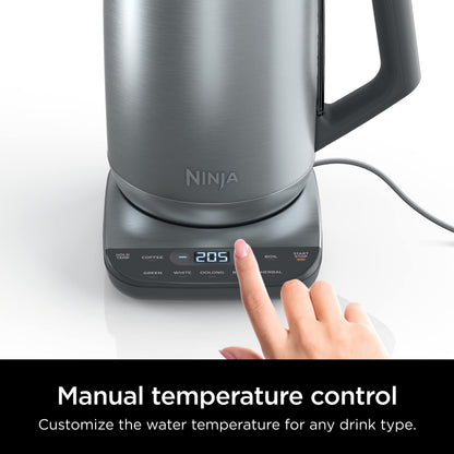 Ninja KT200C Precision Temperature Electric Kettle, 1500 watts, BPA Free, Stainless, 7-Cup Capacity, Hold Temp Setting - Available at All In One Marketplace Canada