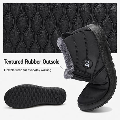 Ymombest Slip-On Winter Boots for Women Men, Water-Resistant Ankle Booties 🍁 All In One Marketplace Canada