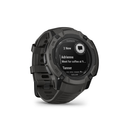 Garmin Instinct 2X Solar, Rugged GPS Smartwatch, Built-in Flashlight, Solar Charging Capability, Multi-Band GNSS, Graphite Garmin